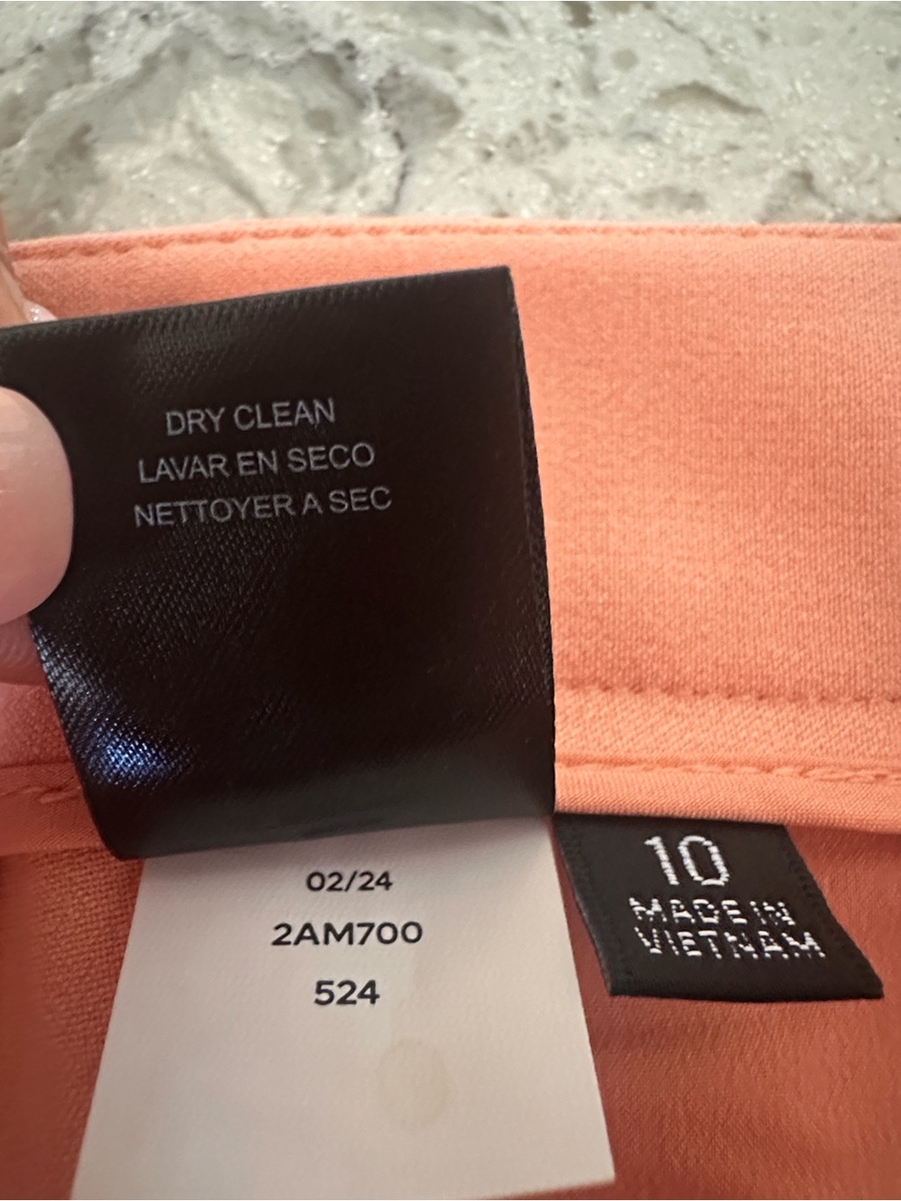 Tahari Peach Straight-Leg Dress Pants Trousers Size 10 - Picture 10 of 11